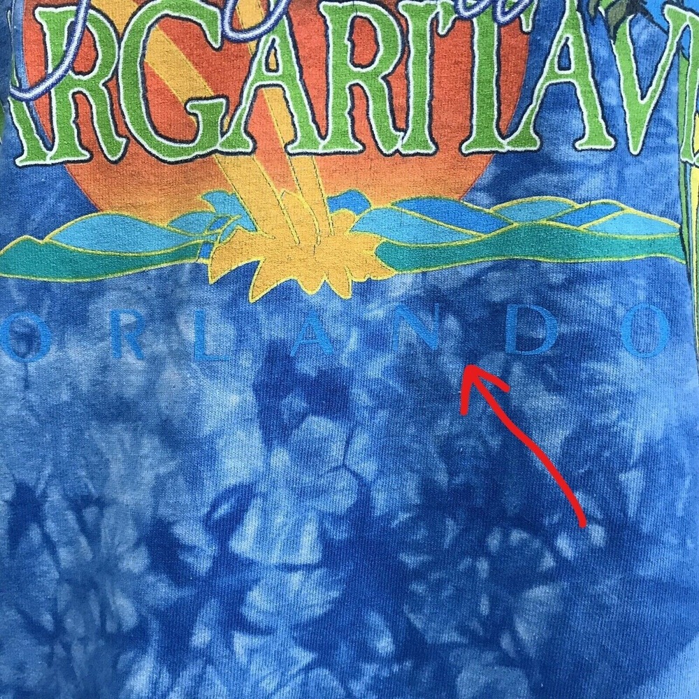 Jimmy Buffett's Margaritaville Orlando Tie Dye T-Shirt Adult Medium, Pre-Owned - Picture 5 of 12